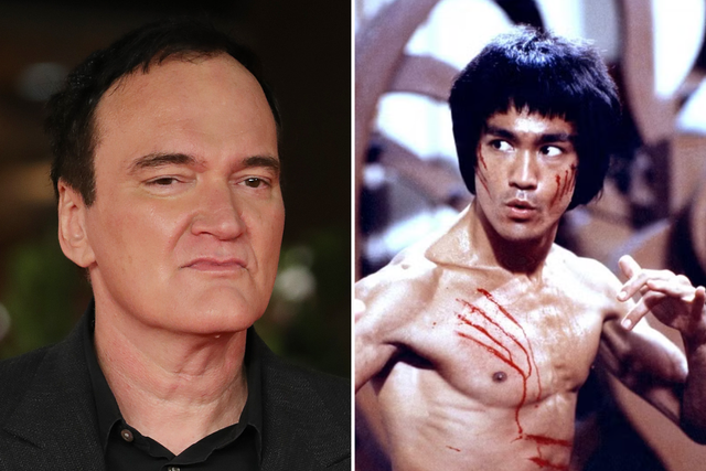 <p>Quentin Tarantino and Bruce Lee</p>